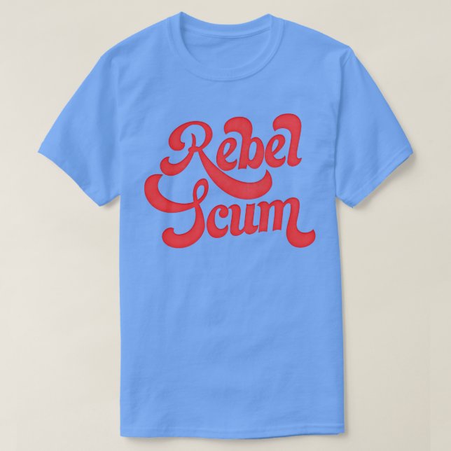 REBEL SCUM Retro Gift T-Shirt (Design Front)