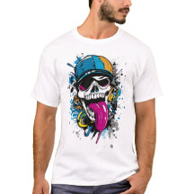 Rebel Skull Graffiti Streetwear