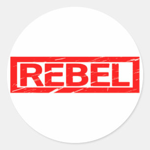 Rebel Stamp Classic Round Sticker