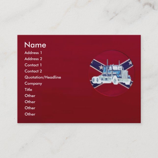 Rebel Truck Profile Card (Front)
