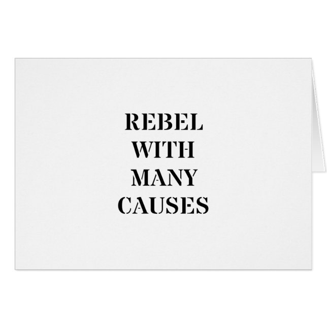 Rebel With Many Causes (Front Horizontal)