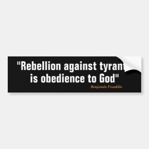 Rebellion Bumper Sticker