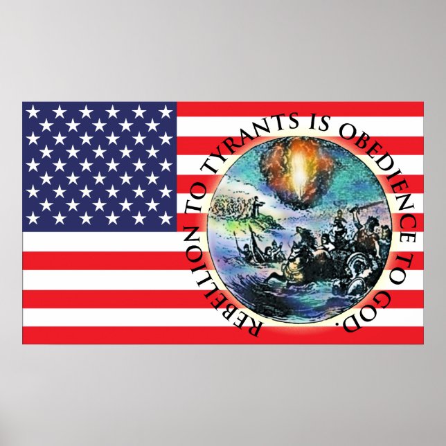 Rebellion US Flag Posters (Front)