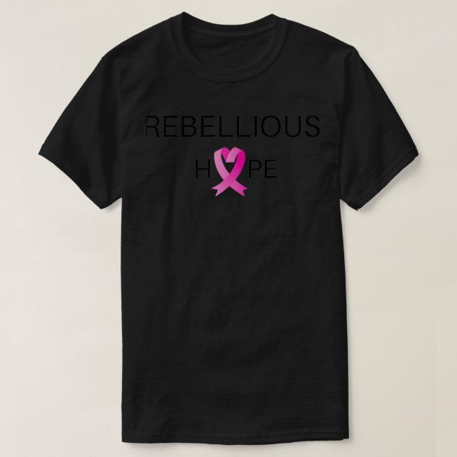 Rebellious Hope bowelbabe bowel cancer T-Shirt (Design Front)