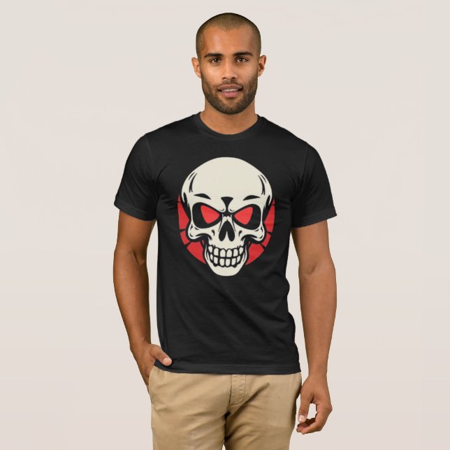 Rebellious Retro Skull Tee (Front Full)