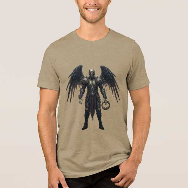  Rebellious Seraphim A Modern Gothic Graphic Tee (Front)