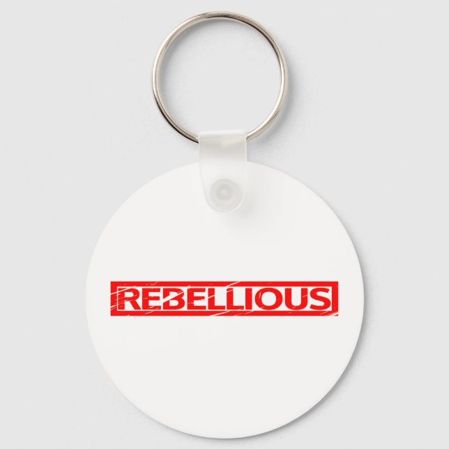Rebellious Stamp Key Ring (Front)