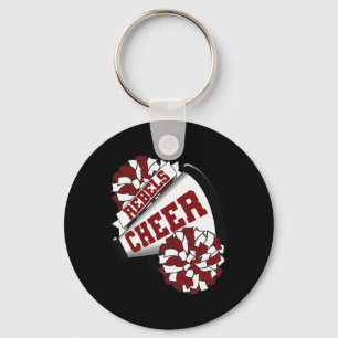 Rebels Cheer Ck To School Cheerleading Spirit M Key Ring