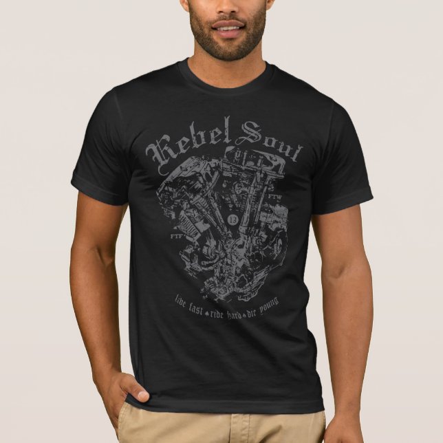 rebelsoul panhead T-Shirt (Front)
