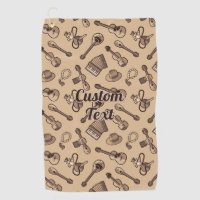 Rebetiko Pattern Golf Towel