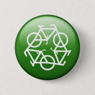 ReBicycle Green 6 Cm Round Badge