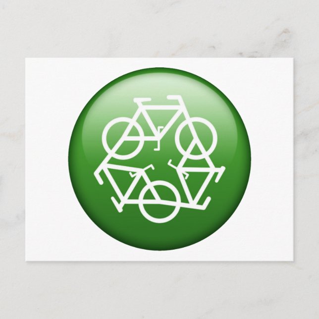 ReBicycle Green Postcard (Front)