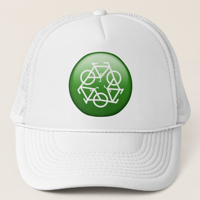 ReBicycle Green Trucker Hat (Front)