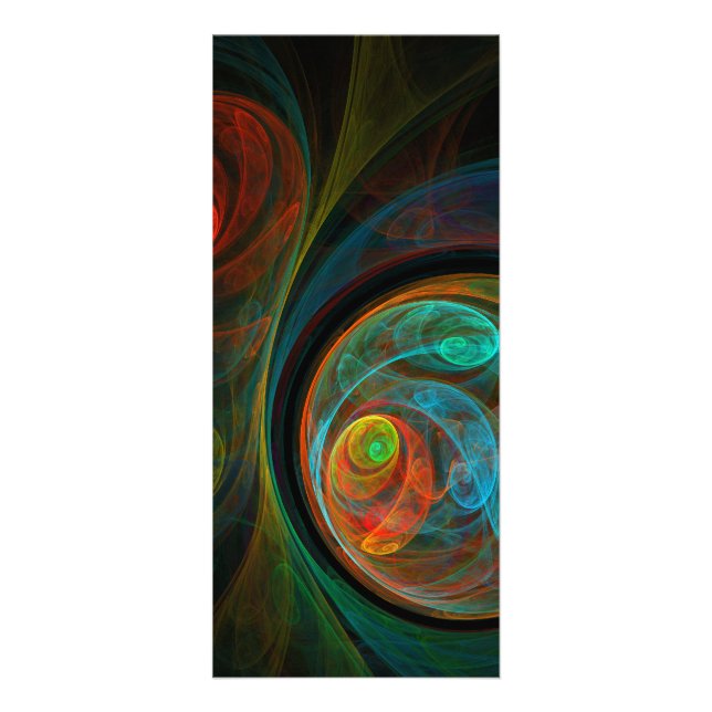 Rebirth Abstract Art Rack Card (Front)