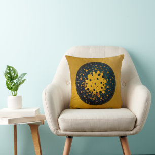 Rebirth – Abstract Circle Of Emergence Cushion