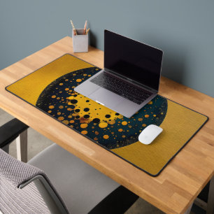 Rebirth – Abstract Circle Of Emergence Desk Mat