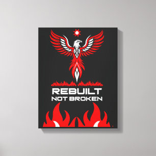 Rebirth And Strength Phoenix Canvas Print