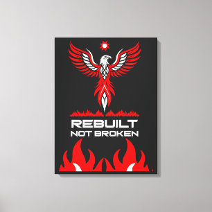 Rebirth And Strength Phoenix Canvas Print