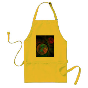 Rebirth Blue Abstract Art Apron