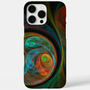 Rebirth Blue Abstract Art iPhone 16 Pro Max Case