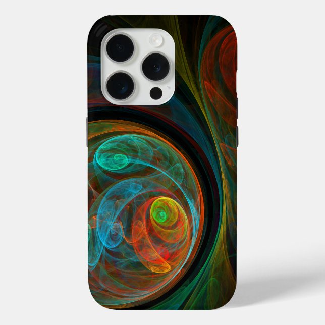 Rebirth Blue Abstract Art Case-Mate iPhone Case (Back)