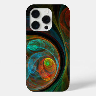 Rebirth Blue Abstract Art iPhone 15 Pro Case