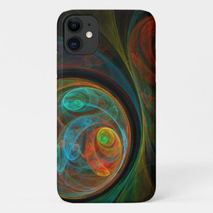 Rebirth Blue Abstract Art Case-Mate iPhone Case