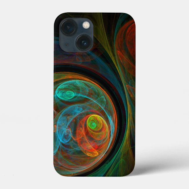 Rebirth Blue Abstract Art Case-Mate iPhone Case (Back)