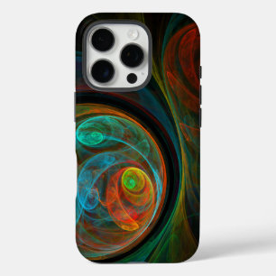 Rebirth Blue Abstract Art iPhone 16 Pro Case