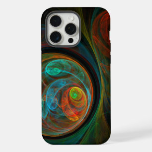 Rebirth Blue Abstract Art iPhone 15 Pro Max Case