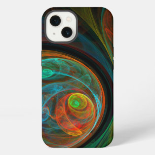 Rebirth Blue Abstract Art iPhone 13 Case