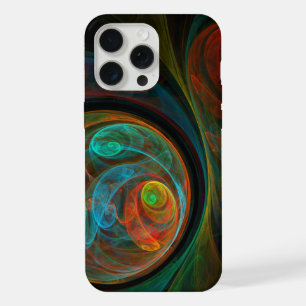 Rebirth Blue Abstract Art iPhone 15 Pro Max Case
