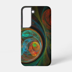 Rebirth Blue Abstract Art Samsung Galaxy Case