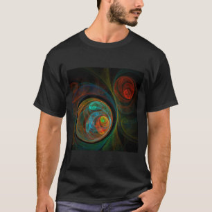 Rebirth Blue Abstract Art T-Shirt