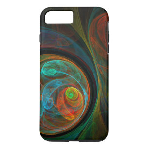 Rebirth Blue Abstract Art Tough Case-Mate iPhone Case