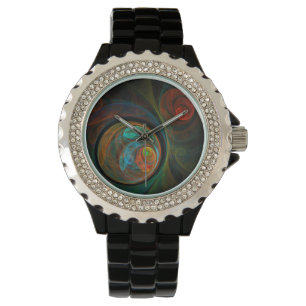 Rebirth Blue Abstract Art Watch