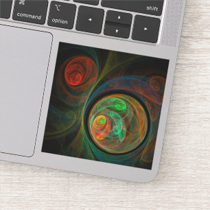 Rebirth Green Abstract Art