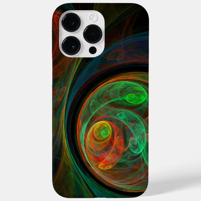 Rebirth Green Abstract Art Case-Mate iPhone Case (Back)