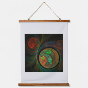 Rebirth Green Abstract Art Hanging Tapestry