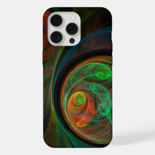 Rebirth Green Abstract Art iPhone 15 Pro Max Case