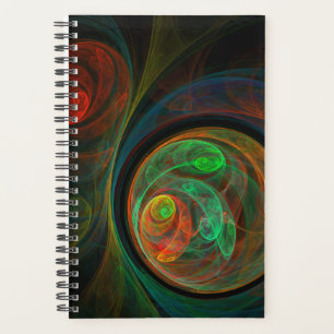 Rebirth Green Abstract Art Planner