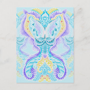 Rebirth, New age, meditation, boho, hippie Postcard
