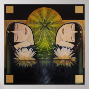 REBIRTH_ painting by Adela Stefanov Poster