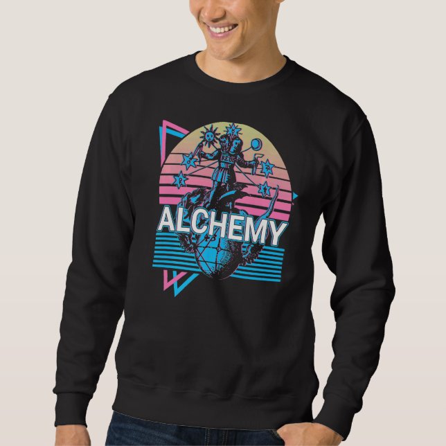 Rebis Alchemy Alchemist Magnum Opus Retro  1 Sweatshirt (Front)