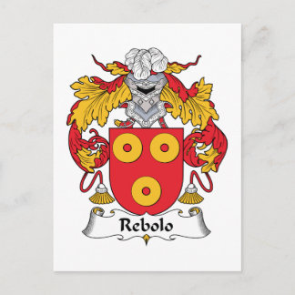 Rebolo Family Crest Postcard