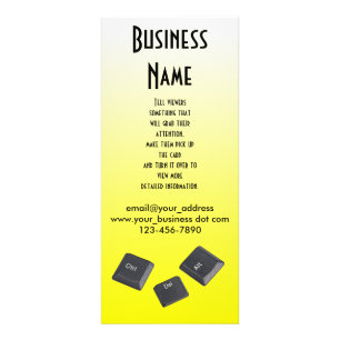 Reboot Computer Keys Rack Card