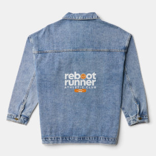 Reboot Runner Athletic Club Running Fitness Tee Denim Jacket
