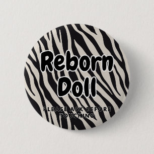 Reborn doll Button Please Ask Before Touching