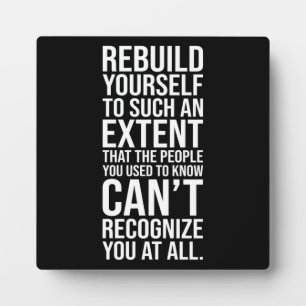 Rebuild Yourself Fitness Plaque