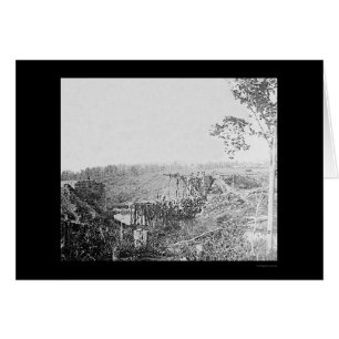 Rebuilding Railroad Bridge Over Cedar Run, VA 1863